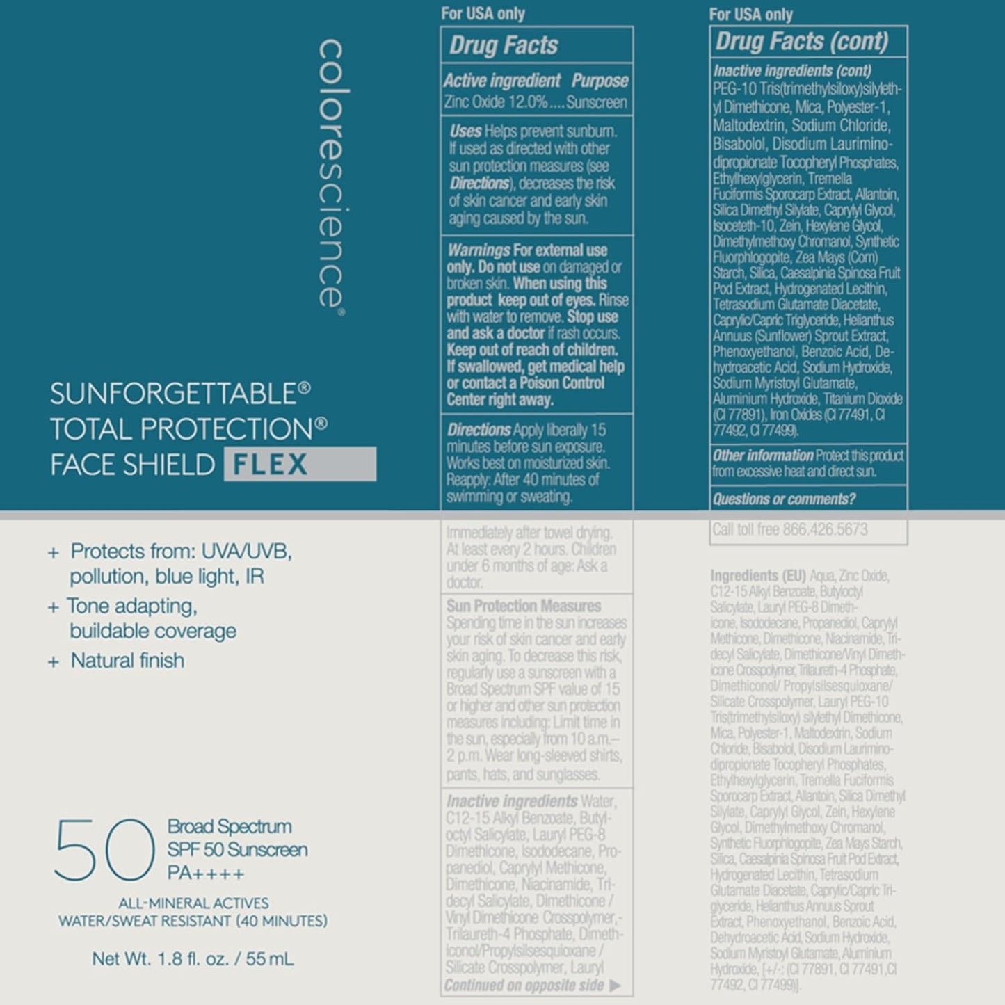 Sunforgettable® Total Protection® Face Shield Flex SPF 50